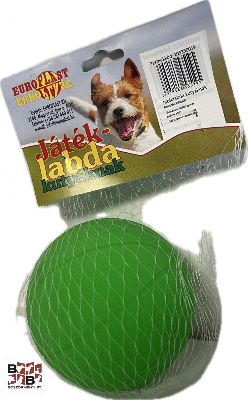  Játéklabda kutyáknak -zöld