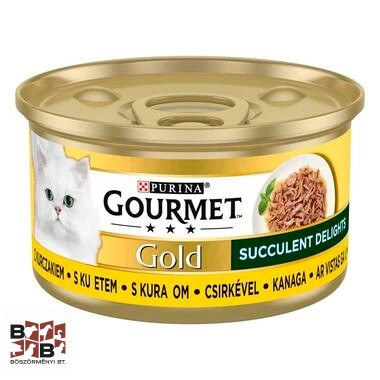 GOURMET Gold Succulent Delights csirkével nedves macskaeledel