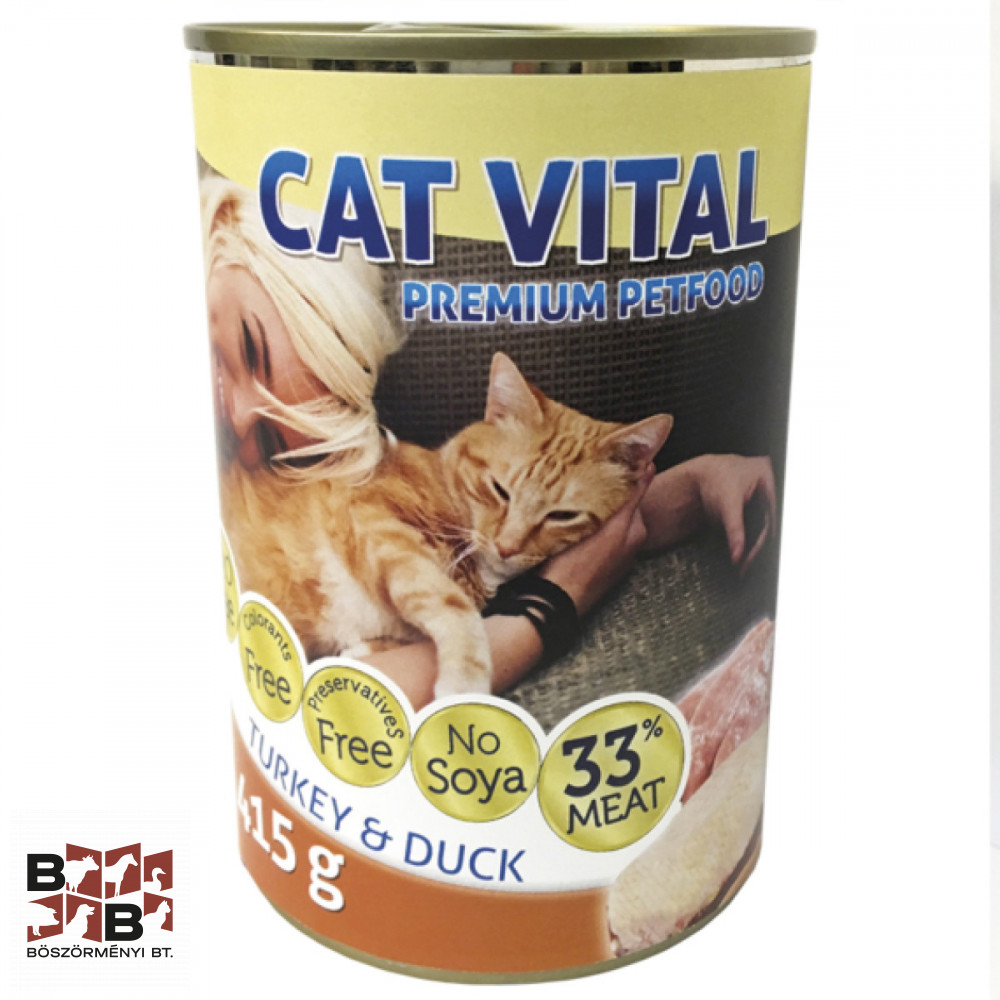 Cat Vital macska konzerv kacsa + pulyka 415g