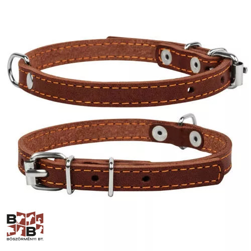 Bőr kutyanyakörv varrott 20mm