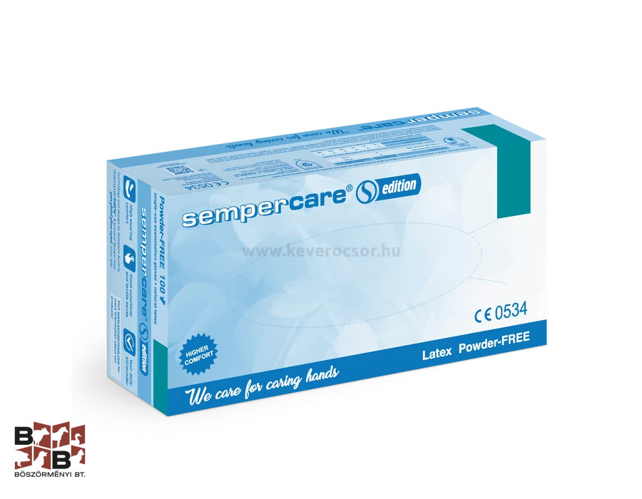 SEMPER VIZSGÁLÓKESZTYŰ NITRIL GREEN SKY SENSE 200DB S 6-7