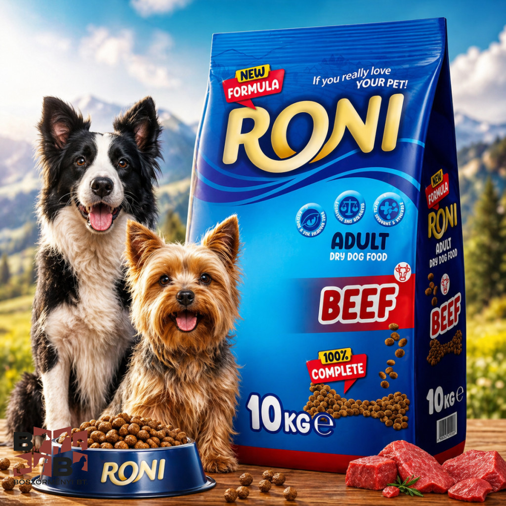 Roni Dog száraz kutyatáp marha 10kg