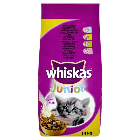 Whiskas Száraz Junior Csirke 14 kg